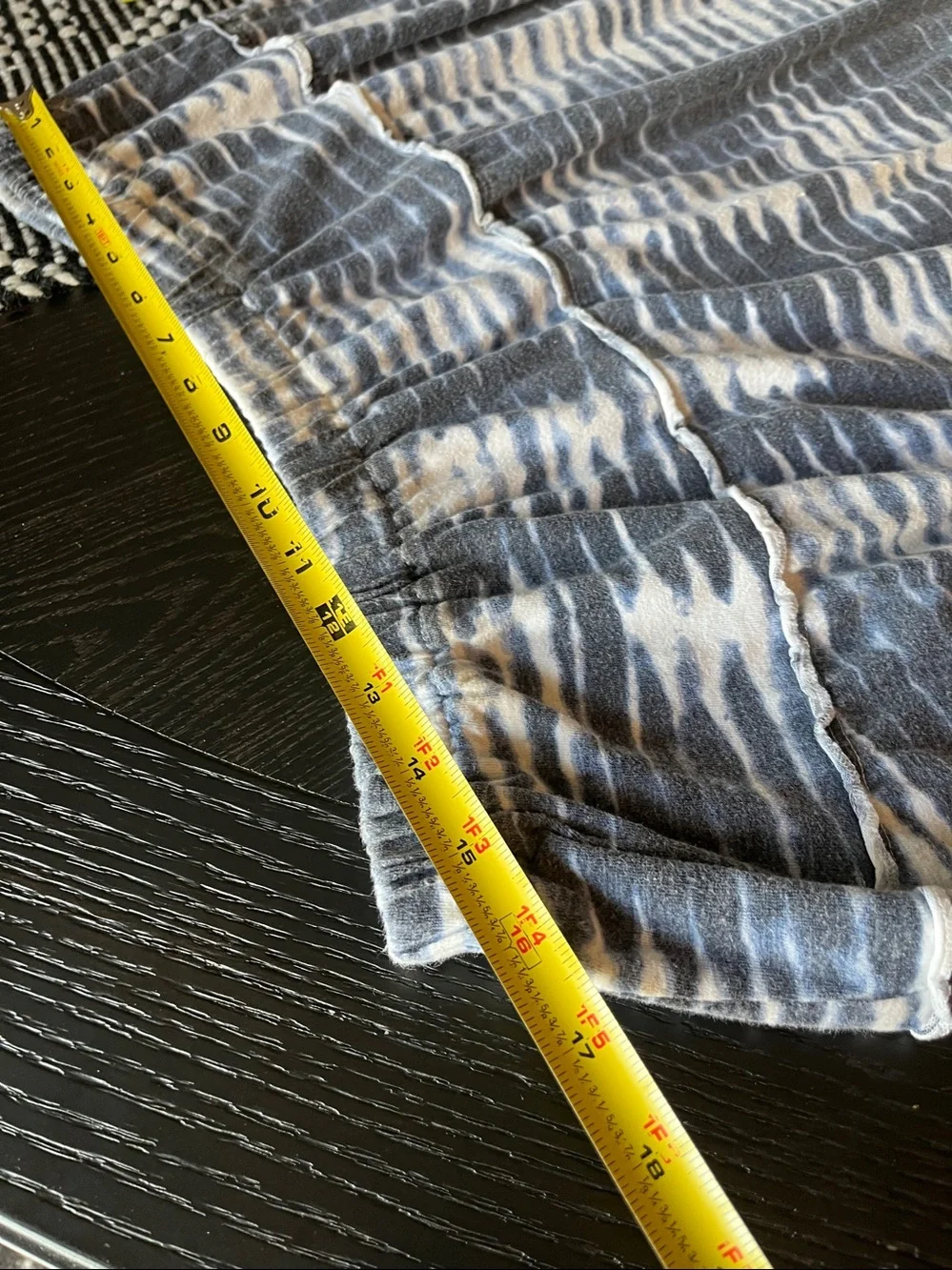 Tommy Hilfiger Gray and White Tie-Dye Maxi Skirt with Ruffle Hem Size‎ L
